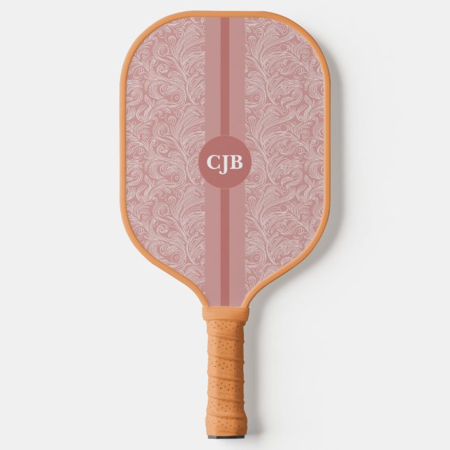 Raquette De Pickleball Fuchsia Abstrait Personnalisé (Recto)