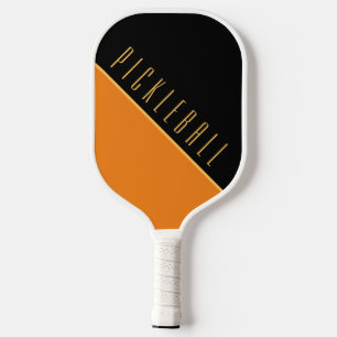 Raquette De Pickleball Fun Black Orange Bleu Diagonal Pickleball Slant