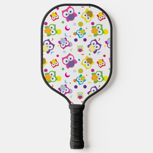 Raquette De Pickleball Fun Hoot Owl Main Drake Motif Design (Recto)
