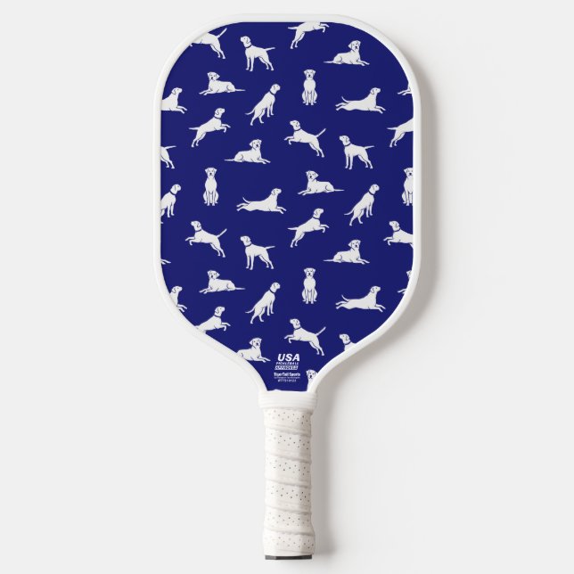 Raquette De Pickleball Fun Labrador Retriever Lab Chien Texte personnalis (Recto)