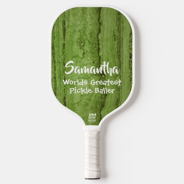Raquette De Pickleball Fun pickle green (Recto)