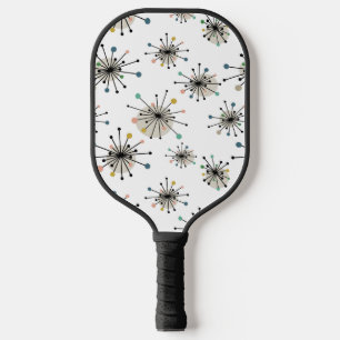 Raquette De Pickleball Funky Atomic Starburst Mid Century Motif moderne