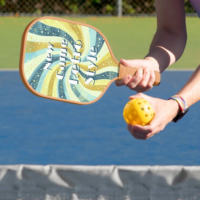 Raquette De Pickleball Funky New Game Retro Style Drôle (Insitu)