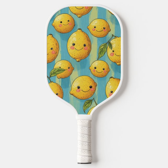 Raquette De Pickleball Funny Lemon Faces (Recto)