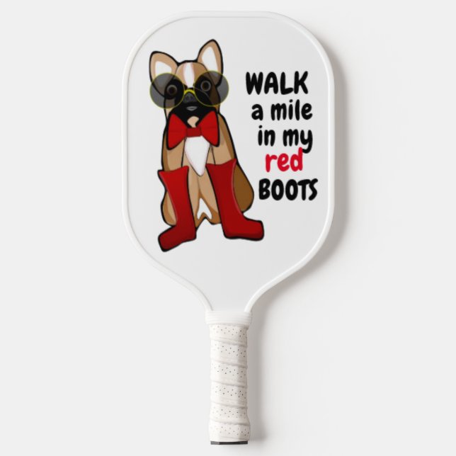Raquette De Pickleball Funny Saying French Bulldog with Glasses  (Recto)