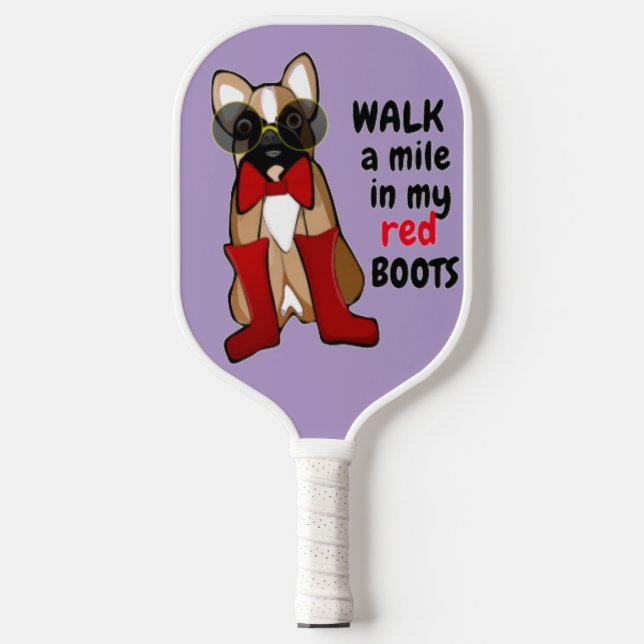 Raquette De Pickleball Funny Saying French Bulldog with Glasses  (Recto)