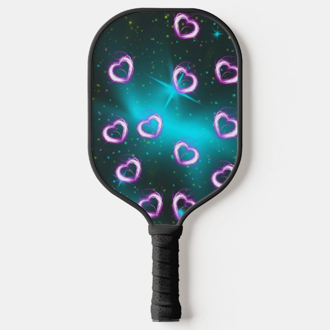Raquette De Pickleball Galaxie de coeur (Recto)