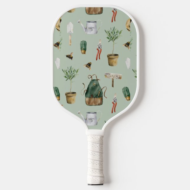 Raquette De Pickleball Garden inspired, plants, bees, nature outdoor (Recto)