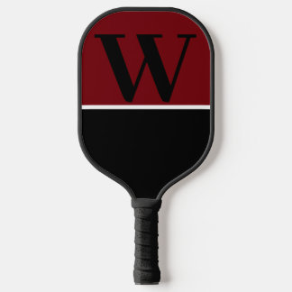 Raquette De Pickleball Garnet & Black College Monogram Pickleball Paddle