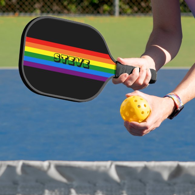 Raquette De Pickleball Gay pride LGBT Rainbow coloré Personnalisé (Insitu)