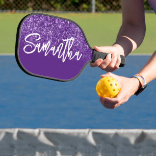 Raquette De Pickleball Glitter Ombre Violet Royal Personnalisé