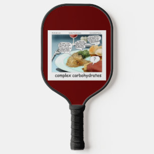 Raquette De Pickleball Glucides complexes Philosophie amusante Cartoon de