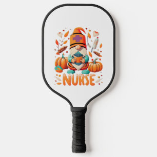 Raquette De Pickleball Gnomes Infirmière de Thanksgiving Fall Scruter