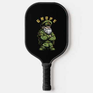 Raquette De Pickleball Gnope Nain de Jardin Drôle Officier Militaire Jard