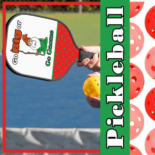 Raquette De Pickleball Go Big ou Go Gnome, Pois rouges et verts