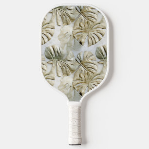 Raquette De Pickleball Gold Green Tropical Feuille Sage