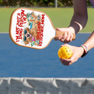 Raquette De Pickleball Golden Retriever avec lunettes de soleil et un ver