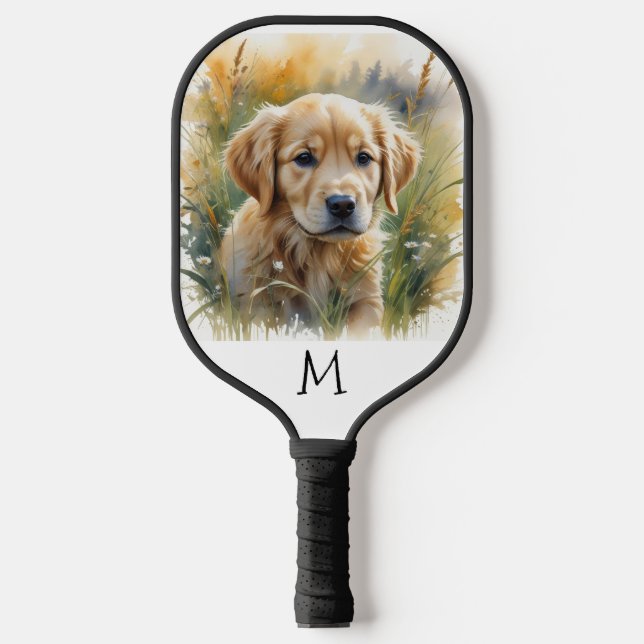 Raquette De Pickleball Golden Retriever Puppy (Recto)
