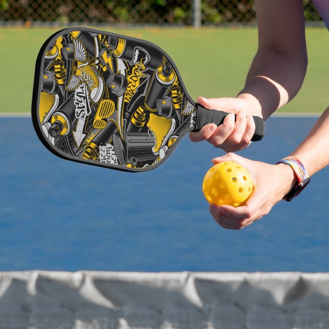 Raquette De Pickleball Graffiti urbain Motif de rue (Insitu)