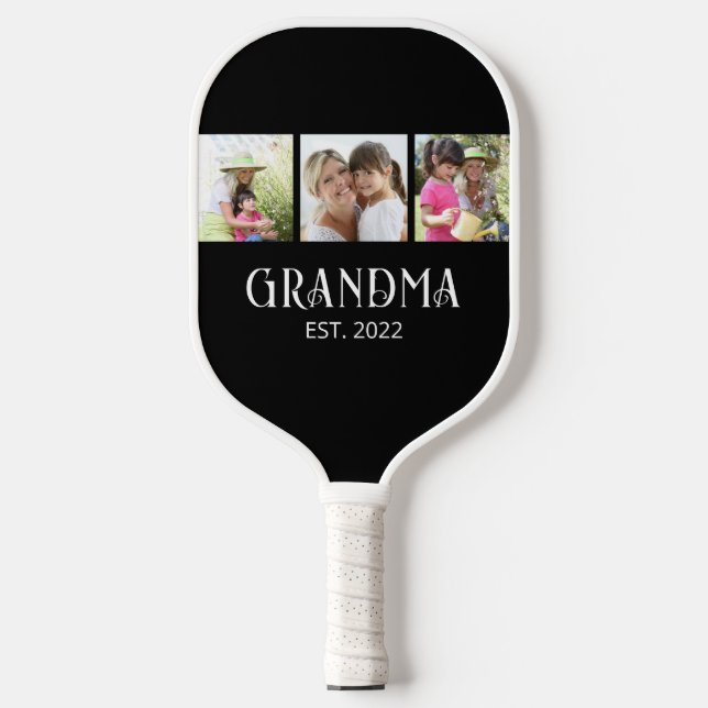 Raquette De Pickleball Grand-mère a établi le script moderne 3 Photo (Recto)
