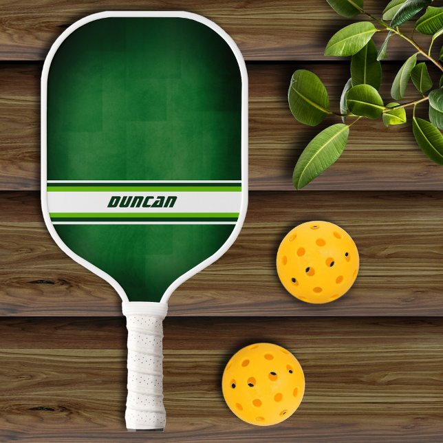 Raquette De Pickleball Green and White Personalized Pickleball Paddle (Créateur téléchargé)
