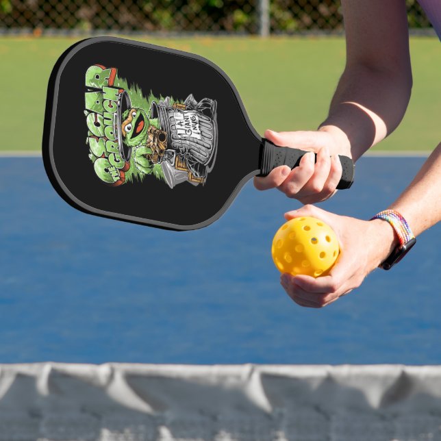 Raquette De Pickleball Green Garbage Monster  (Insitu)
