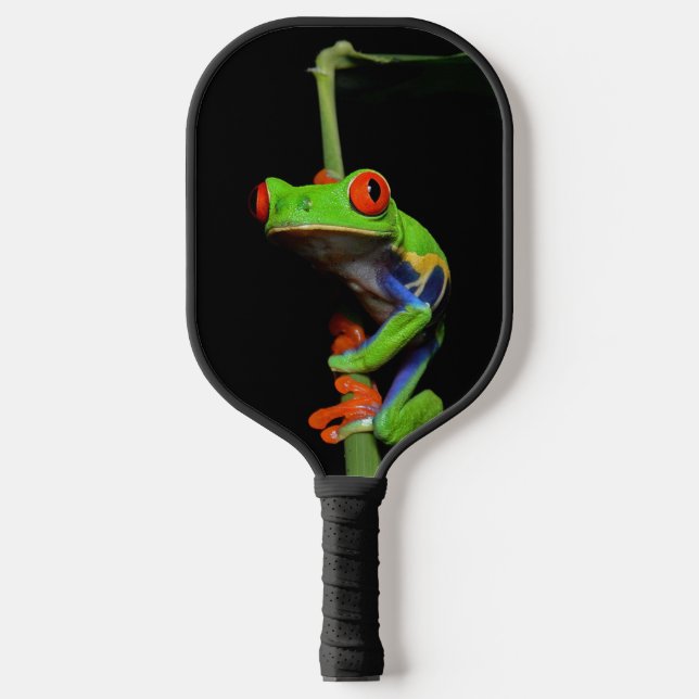 Raquette De Pickleball Grenouille à feuilles rouges (Recto)