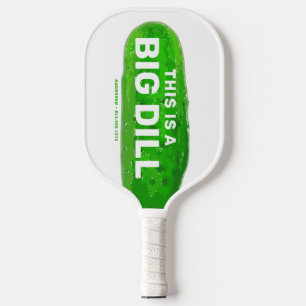 Raquette De Pickleball Gros Dill Cartoon Funny Personnalisé