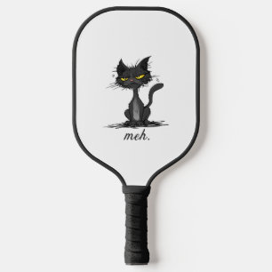 Raquette De Pickleball GRUMPY CAT - Drôle Meh Cat - Crazy Cat Lady Cadeau