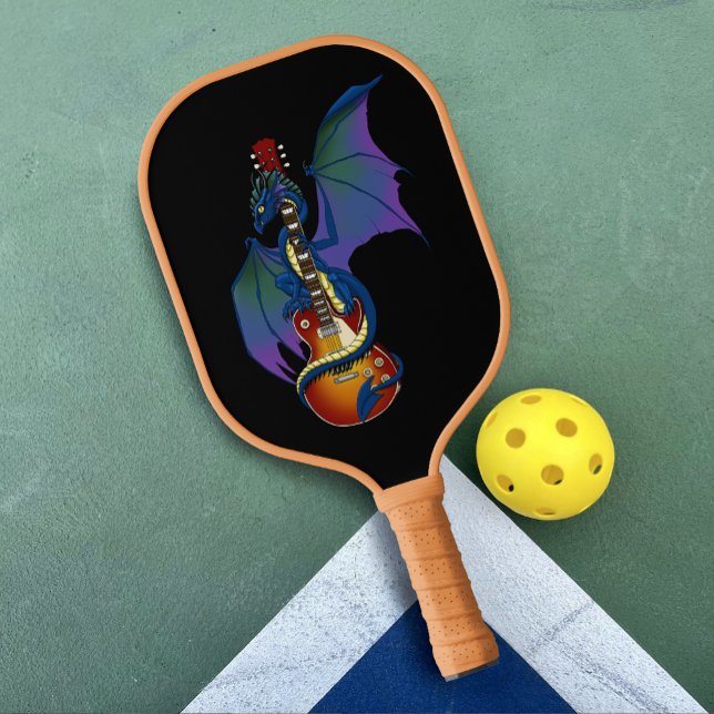 Raquette De Pickleball Guitare à explosion solaire Blue Dragon (Créateur téléchargé)