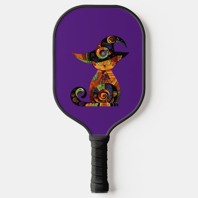 Raquette De Pickleball Halloween/mystique/chat/automne (Recto)