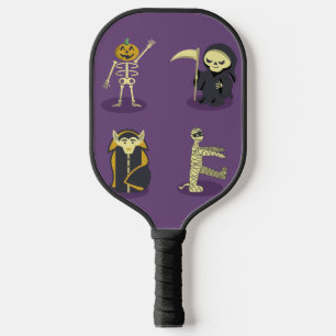 Raquette De Pickleball Halloween Squelette Dracula Mummy Griffe Reaper