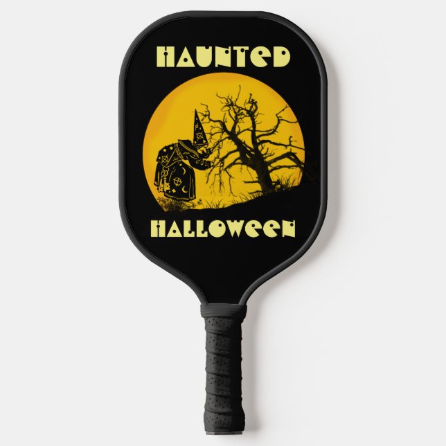 Raquette De Pickleball Hantée Halloween Wicked Witch Pleine lune Dead Tre (Recto)