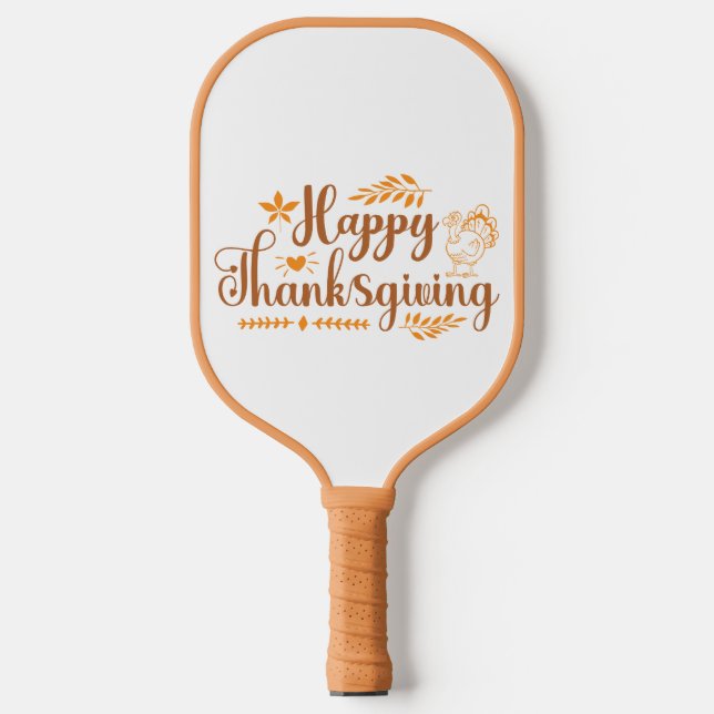 Raquette De Pickleball Happy Thanksgiving (Recto)