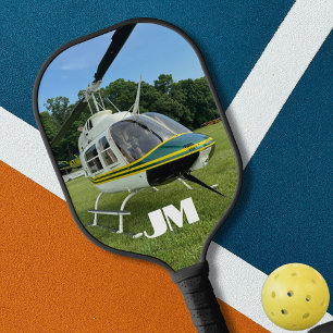 Raquette De Pickleball Hélicoptère photo d'avion, Aviation, Personnalisé