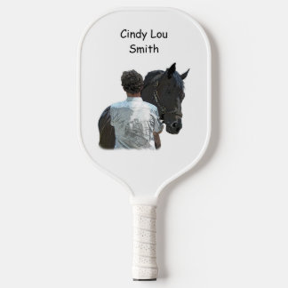 Raquette De Pickleball Homme tenant Cheval Pickleball léger Paddle