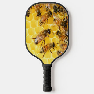 Raquette De Pickleball Honey Bees on Honeycomb