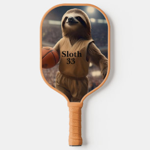 Raquette De Pickleball Hoops and Hangs : Le Slam Dunking Sloth,