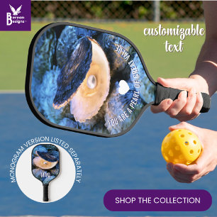 Raquette De Pickleball Huitre Perle de Grande Valeur Personnalisée Chréti