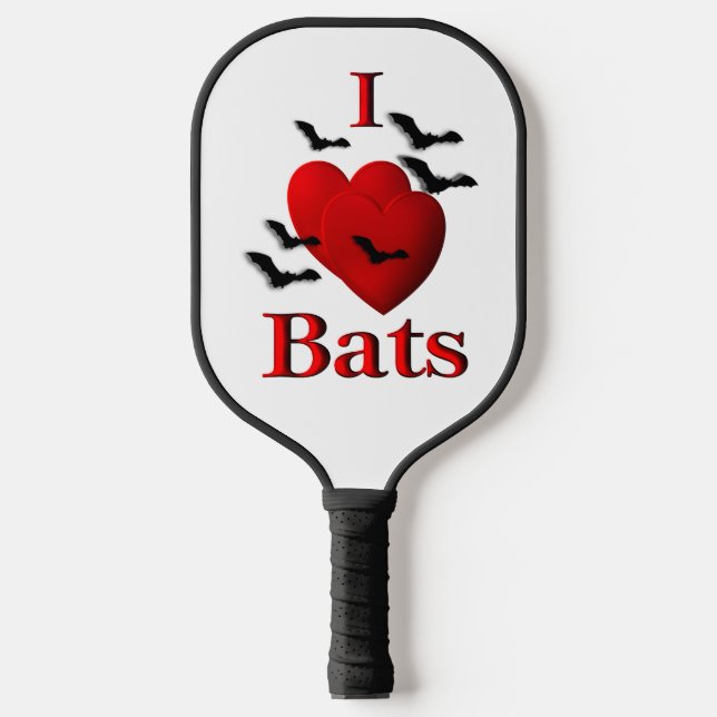 Raquette De Pickleball I Heart Bats (Recto)