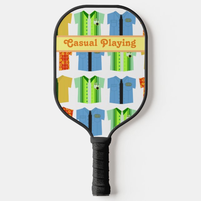 Raquette De Pickleball Icônes classiques du style de relevé de mode (Recto)