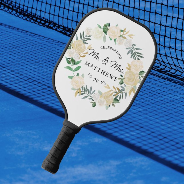 Raquette De Pickleball Iivoire Mariage couleur personnalisé (Créateur téléchargé)