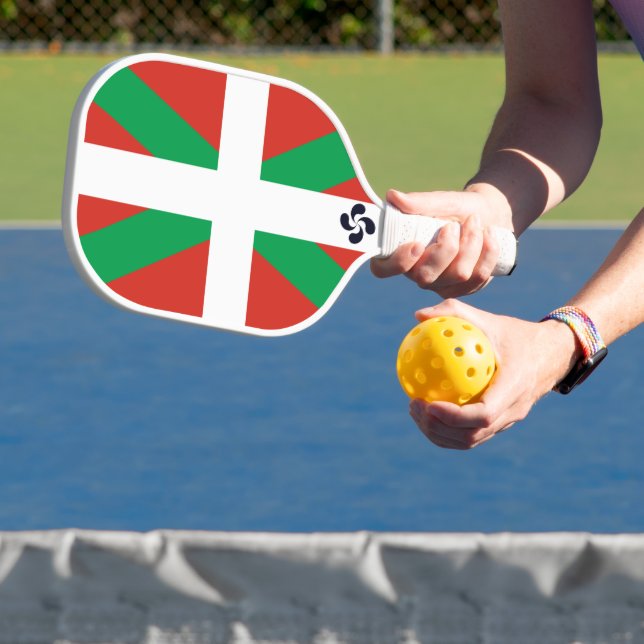 Raquette De Pickleball Ikurrina avec le symbole Lauburu (Insitu)