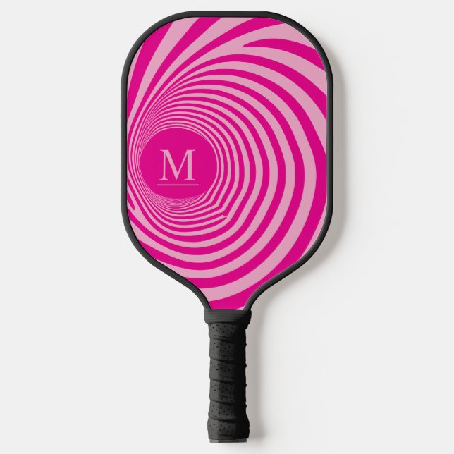 Raquette De Pickleball Illusion Optique Tourbillon Monogramme Teintes Ros (Recto)