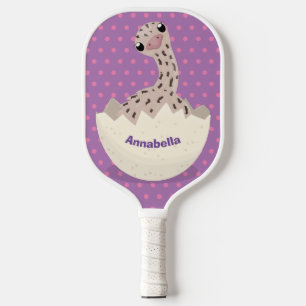 Raquette De Pickleball Illustration d'autruche pour bébé à couver mignon