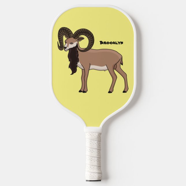 Raquette De Pickleball Illustration de chèvre de Mouflon (Recto)