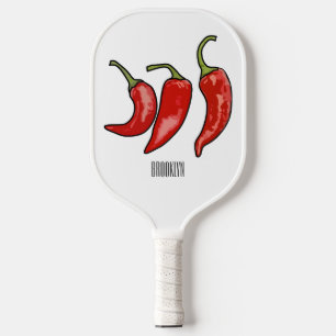 Raquette De Pickleball Illustration de chili