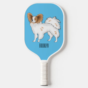 Raquette De Pickleball Illustration de dessin pour chien de Papillon