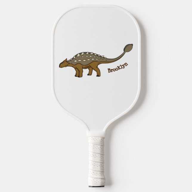 Raquette De Pickleball Illustration de dinosaure blindé Ankylosaurus (Recto)