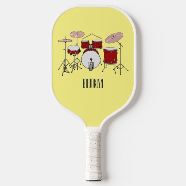 Raquette De Pickleball Illustration de kit de batterie (Recto)